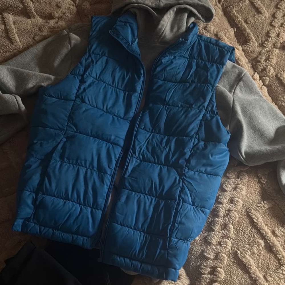 Blue Puffer Vest